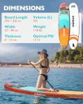 Mistral Inflatable Stand Up Paddle Board with SUP Accessories, 10'6''x33''x6'' All-Round SUP for Family, Touring, Kayaking, Yoga, Pets, Fishing, Wide Stable Design and Lightweight ISUP