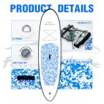 FEATH-R-LITE Inflatable Stand Up Paddle Board 10'x30''x6'' Ultra-Light (16.7lbs) SUP with Paddleboard Accessories,Three Fins,Adjustable Paddle, Pump,Backpack, Leash