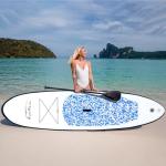 FEATH-R-LITE Inflatable Stand Up Paddle Board 10'x30''x6'' Ultra-Light (16.7lbs) SUP with Paddleboard Accessories,Three Fins,Adjustable Paddle, Pump,Backpack, Leash