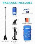 Mistral Inflatable Stand Up Paddle Board with SUP Accessories, 10'6''x33''x6'' All-Round SUP for Family, Touring, Kayaking, Yoga, Pets, Fishing, Wide Stable Design and Lightweight ISUP
