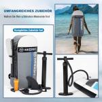 Wkersiy Cruise Inflatable Stand-Up Paddle Board, 12' 6" Length 32" Width 6" Depthm Touring SUP Suitable for Long Distance Paddling with 400LB Capacity 2 Persons Inflatable Paddle Board