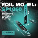 Spatium Inflatable Downwind Board 135L Lucid Ice Model Unpowered Versatile Inflatable Surfing SUP Downwind Board for Water Sports Board with Carbon Fiber Paddle and Foil SP1060 Blue Green Color