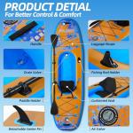 Inflatable Kayak with Detachable Seat,10'x34''x8''Stand Up Paddle Board for Adults & Youth,SUP-Kayak Set for Fishing,Touring Kayaks