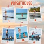 ANNTU Inflatable Paddle Board, Stand Up Paddleboard with SUP Camera Seat, Wide Stance, Blow Up Paddle Board, ISUP Backpack, Pump, 3 Fins, 17.4lbs Ultra-Light Paddle Boards for Adults & Youth