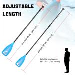 LEDONNE Carbon SUP Paddles 3 Piece Adjustable Stand Up Paddle Board Paddles Lightweight Carbon Fiber Shaft Floating Portable Paddle Oar, Blue