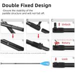 LEDONNE Carbon SUP Paddles 3 Piece Adjustable Stand Up Paddle Board Paddles Lightweight Carbon Fiber Shaft Floating Portable Paddle Oar, Blue