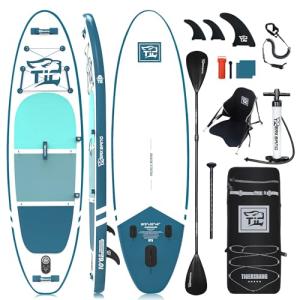 TIGERXBANG DEFENDER-PRO Paddle Board, 10'6'' x 32'' x 6'', Inflatable, Blue