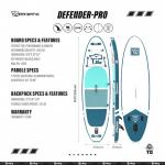 TIGERXBANG DEFENDER-PRO Paddle Board, 10'6'' x 32'' x 6'', Inflatable, Blue