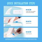 FunWater 10'6×33"×6" Inflatable Stand Up Paddle Board with Premium SUP Paddleboard Accessories, Wide Stable Anti-Slip EVA Deck,Paddle Boards for Adults & Youth of All Skill Levels