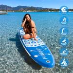 FunWater 10'6×33"×6" Inflatable Stand Up Paddle Board with Premium SUP Paddleboard Accessories, Wide Stable Anti-Slip EVA Deck,Paddle Boards for Adults & Youth of All Skill Levels