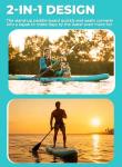TIGERXBANG Inflatable Stand Up Paddle Board 11'×34"×6" with Complete Accessories, Versatile Premium Paddle Boards for Adults/Youth, Paddle Board Wave Dancer Collection-Sky Blue