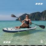 TIGERXBANG DEFENDER-PRO Paddle Board, 10'6'' x 32'' x 6'', Inflatable, Blue