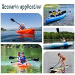 Goture Kids Sup Paddle, 3 Piece Floating Sup Paddle with Storage Bag, Adjustable Youth Kayak Paddle, 50.8''-67.3'' Kids Paddle Board Paddle, 100% Carbon Fiber Blade & Carbon Fiber and Fiberglass Shaft