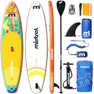 Mistral Inflatable Stand Up Paddle Board, 11'6 x31''x6'' Paddle Boards with SUP Accessories, SUP Paddle Board for Family, Touring, Kayaking, Yoga, Pets, Stable and Lightweight Isup for Adult & Youth