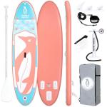 Tuxedo Sailor 10'6"×33"×6" Inflatable Stand Up Paddle Board with Premium SUP Accessories,Adults & Youth for All Skill Levels, Included with Board, Paddle, Pump, Fins, Backpack Pink and Blue