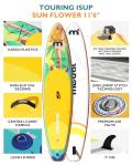 Mistral Inflatable Stand Up Paddle Board, 11'6 x31''x6'' Paddle Boards with SUP Accessories, SUP Paddle Board for Family, Touring, Kayaking, Yoga, Pets, Stable and Lightweight Isup for Adult & Youth