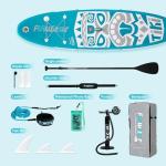 FunWater 10'6×33"×6" Inflatable Stand Up Paddle Board with Premium SUP Paddleboard Accessories, Wide Stable Anti-Slip EVA Deck,Paddle Boards for Adults & Youth of All Skill Levels