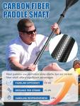 Awstrokine 2 in 1 Carbon SUP Paddle and Kayak Oar-Telescoping Stand-up Paddleboard Paddles, Adjustable Lightweight Carbon Fiber Shaft 67"- 83"