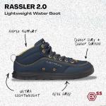 Astral Rassler 2.0 Water Boots - Men's & Women's Supportive, Quick-Drying Water Shoe for SUP, Canoeing, & Kayaking - Storm Navy - Men's 11/Women's 12