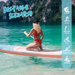 Tuxedo Sailor 10'6"×33"×6" Inflatable Stand Up Paddle Board with Premium SUP Accessories,Adults & Youth for All Skill Levels, Included with Board, Paddle, Pump, Fins, Backpack Pink and Blue