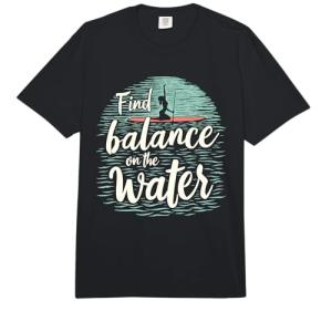 Paddleboard Yoga SUP Fitness Mindful Water Yoga Practice Comfort Colors Adult Heavyweight T-Shirt