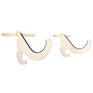 Grassracks Birch Kayak Wall Mount or Paddleboard Rack | Masterfully-Crafted Adjustable Premium Wood Single Horizontal Kayak Storage Racks | O'ahu Recliner (1 Kayak or SUP, Birch)