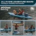 Atoll New 12ft Outrider Inflatable Stand Up Paddle Board | Extra Wide ISUP for Adults, Fishing, Touring & All Adventures | Stable 34" Paddle Board with Accessories, Dual Layer PVC, 400lb Capacity