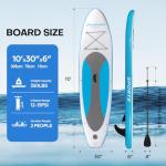 Panana Inflatable Stand Up Paddle Board, 10'x31 x6 SUP with Premium Paddle Board Accessories Kit, Anti-Slip EVA Deck for Adults Youth of All Skill Levels