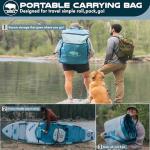 Atoll New 12ft Outrider Inflatable Stand Up Paddle Board | Extra Wide ISUP for Adults, Fishing, Touring & All Adventures | Stable 34" Paddle Board with Accessories, Dual Layer PVC, 400lb Capacity