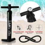 SereneLife Inflatable Stand Up Paddle Board - Wide Stable Design, Non-Slip Deck for Adults & Youth with Premium Paddle Board Accessories: Carry Bag, Dual Action Pump, Paddle, Ankle Leash - 10'6"