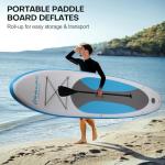 Panana Inflatable Stand Up Paddle Board, 10'x31 x6 SUP with Premium Paddle Board Accessories Kit, Anti-Slip EVA Deck for Adults Youth of All Skill Levels