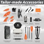 iTAOSTAR A02D 35" Extra Wide Paddle Board, Stand Up Paddle Board with Seat, Stable Wide Inflatable Paddle Boards for Adults/Family/Youth of All Skill Levels