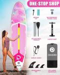 Dixero Inflatable Stand Up Paddle Board with SUP Accessories, Anti-Slip EVA Deck, 11'*33" Inflatable Paddle Boards for Adults & Youth of All Skill Levels