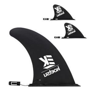 Set of 3 Paddleboard Fin Replacement,Inflatable Paddle Board Accessories,Stand Up Paddleboard Tail Rudder for Water Sports,Surfboard,Longboard (Black)