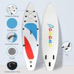 Panana Inflatable Stand Up Paddle Board, 10'8"x32"x6" SUP with Premium Paddle Board Accessories Kit, Anti-Slip EVA Deck for Adults Youth of All Skill Levels