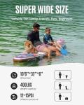 ZLX Inflatable Stand Up Paddle Board, 10'6" SUP Non-Slip Stable Deck Pad, Unique Center Fin, Premium Accessories, Paddleboard for Adults, Beginners, All Skill Levels
