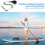 AQUARM SUP Leash 11 Foot Coiled Stand Up Paddle Board Leash Stay on Board Ankle Strap