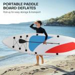 Panana Inflatable Stand Up Paddle Board, 10'8"x32"x6" SUP with Premium Paddle Board Accessories Kit, Anti-Slip EVA Deck for Adults Youth of All Skill Levels