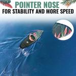 Crew Axel Inflatable Paddle Board 10’33’6” Extra Wide & Lightweight (18lb) Paddle Board – Premium SUP Set Includes 2 Bags, Floating Paddle, Camera Mount, 3 Fins, Dual Pump Kit (Floral 911)