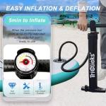 Triclicks 10' Inflatable Paddle Board Stable 30" Wide Design | Non-Slip EVA Deck | Lightweight Yoga SUP Board for Adult Teens | Stand Oar Board with Backpack Pump Paddle Belt Repair Kit