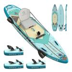 iTAOSTAR C03A 35" Super Wide Paddle Board, More Fun Inflatable Paddle Board with 5 Fins, 12 Foot Stand Up Paddle Board with Premium SUP Accessories for Adults of All Skill Levels