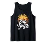 SUP Yoga, Stand Up Paddleboard Lover and Lake Paddleboarding Tank Top