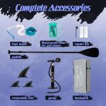 FunWater 11'×32"×6" Inflatable Stand Up Paddle Board with Premium SUP Paddleboard Accessories, Wide Stable Anti-Slip EVA Deck,Paddle Boards for Adults & Youth of All Skill Levels