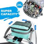 YVLEEN Waterproof Paddle Borad Cooler, SUP Cooler Durable PVC Material Paddle Board Deck Bag with Mesh Top Pocket, Adjustable Straps, Super Capacity for Stand-Up Paddleboard and Kayak Accessories