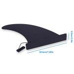 ISUP Fins 9", Paddle Board Center Fin, Slide-in Fin Replacement for Inflatable Paddle Board, Quick Release SUP Fin Universal Type, Black