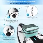 YVLEEN Waterproof Paddle Borad Cooler, SUP Cooler Durable PVC Material Paddle Board Deck Bag with Mesh Top Pocket, Adjustable Straps, Super Capacity for Stand-Up Paddleboard and Kayak Accessories