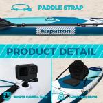 Napatron Inflatable Paddle Board, 10'6" Ultra Lightweight SUP with Adjustable Paddle, Anti-Slip Deck,Coiled Leash & Carry Bag,Stable All-Around Stand Up Paddle Board for Adults