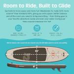 Retrospec Weekender XL Inflatable Paddle Board - Lake Essentials SUP with 400lb Capacity - Wide 11' x 35" x 8" All-Around Board for Fishing & Touring - Complete Kit with Paddle, Pump & Backpack