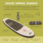 Retrospec Weekender XL Inflatable Paddle Board - Lake Essentials SUP with 400lb Capacity - Wide 11' x 35" x 8" All-Around Board for Fishing & Touring - Complete Kit with Paddle, Pump & Backpack