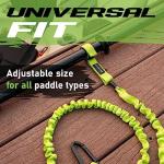 Gradient Fitness 2 Pack Kayak Paddle Leash, 5-8 Feet Stretchable Paddle Strap with Carabiner Secure Leash Lanyard Rope for SUP Kayak Canoe Paddle Fishing Pole Rod